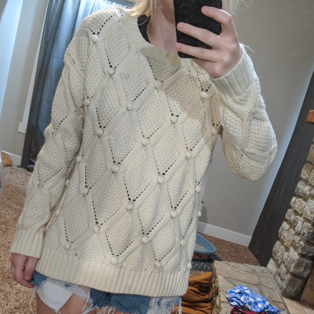 Forever 21 sweater, with pom poms